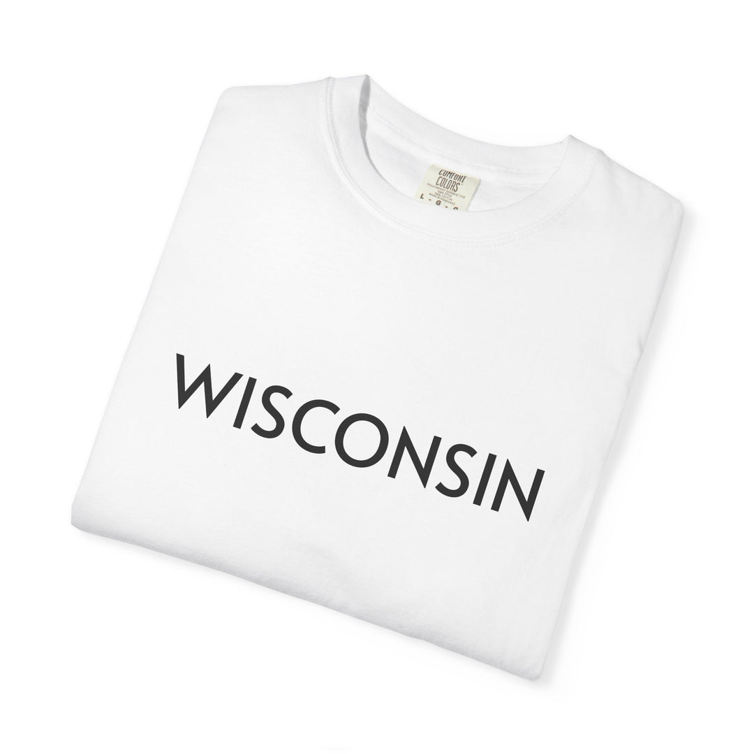 WISCONSIN UNISEX GARMENT DYED T-SHIRT