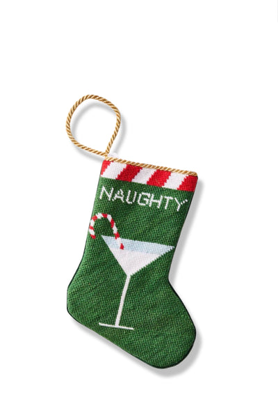 NAUGHTY BAUBLE STOCKING