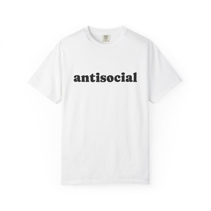 ANTISOCIAL UNISEX GARMENT DYED T-SHIRT