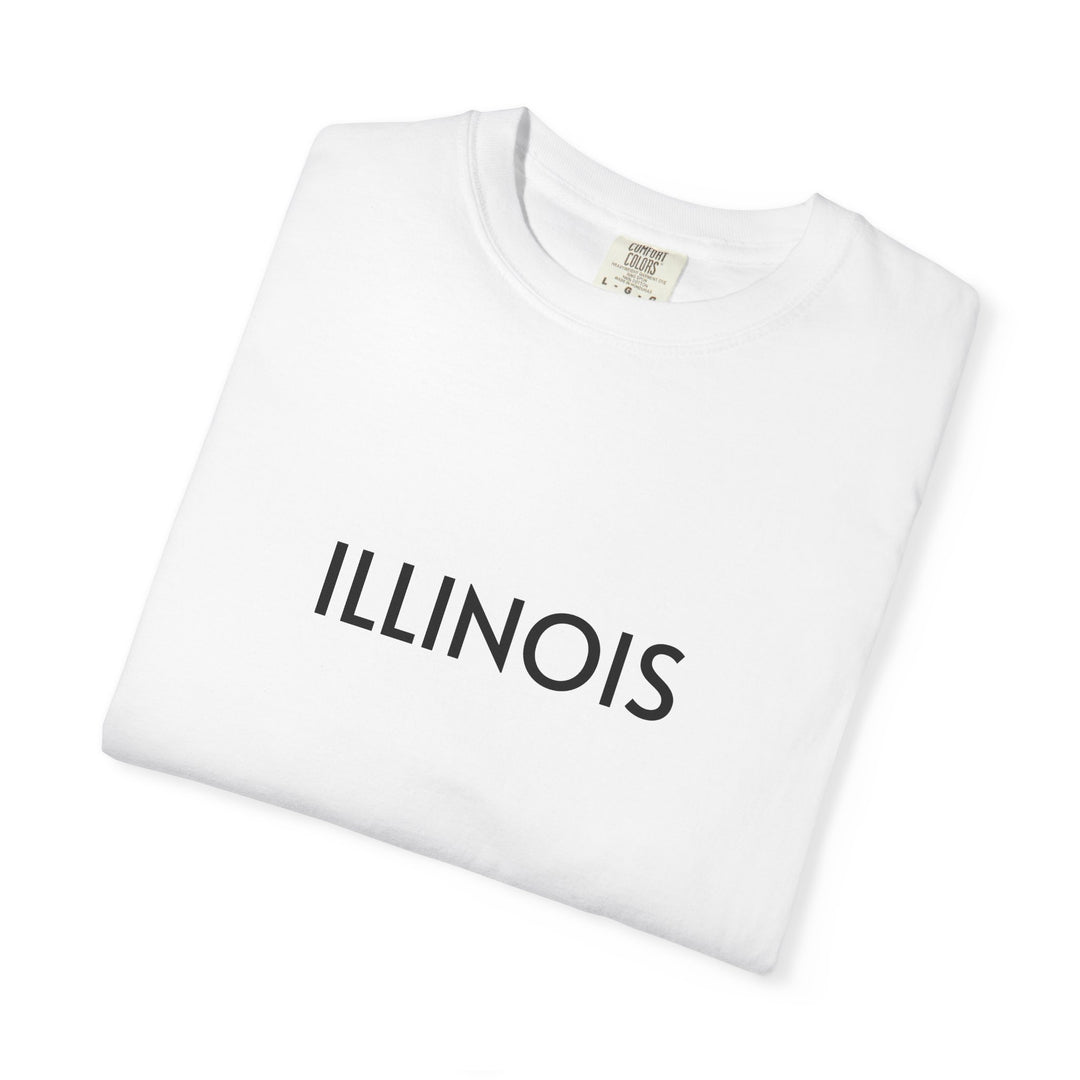 ILLINOIS UNISEX GARMENT DYED T-SHIRT