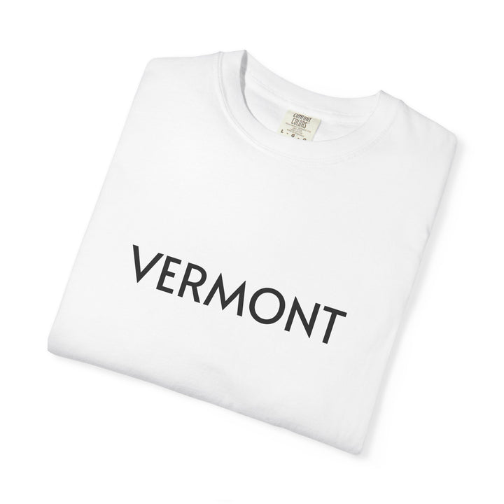 VERMONT UNISEX GARMENT DYED T-SHIRT