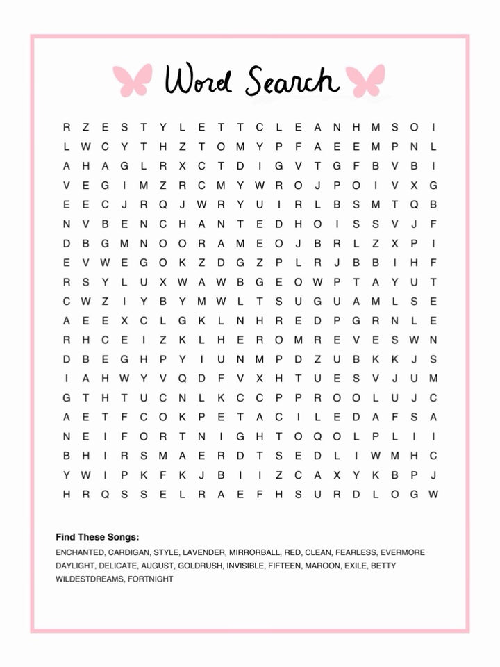 WHO KNOWS &amp; WORD SEARCH BUTTERFLY DIGITAL DOWNLOAD BUNDLE