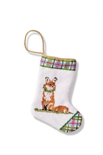 HOLIDAY HUNT FOX DOGWOOD HILL BAUBLE STOCKING