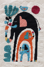 UNWIND ELEPHANT NEEDLEPOINT KIT