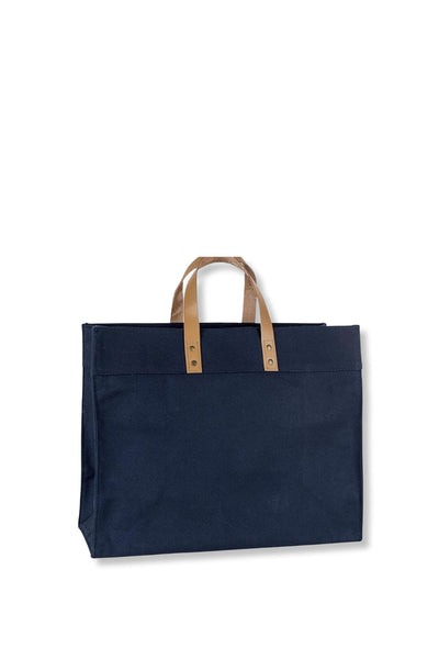 NAVY BOX TOTE