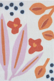 UNWIND PAPER FLOWERS NEEDLEPOINT KIT