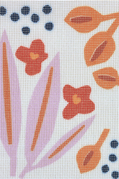 UNWIND PAPER FLOWERS NEEDLEPOINT KIT