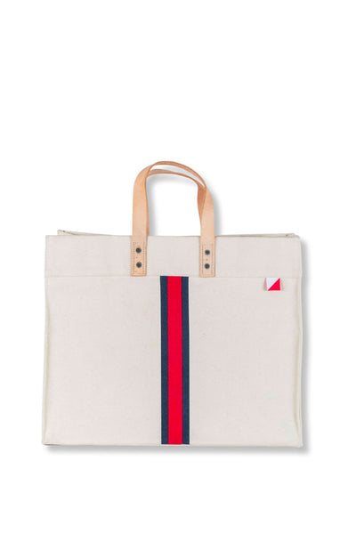 STRIPED BOX TOTE