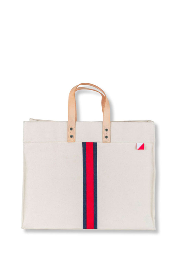 STRIPED BOX TOTE