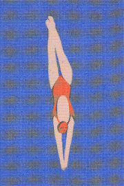 UNWIND DIVER NEEDLEPOINT KIT