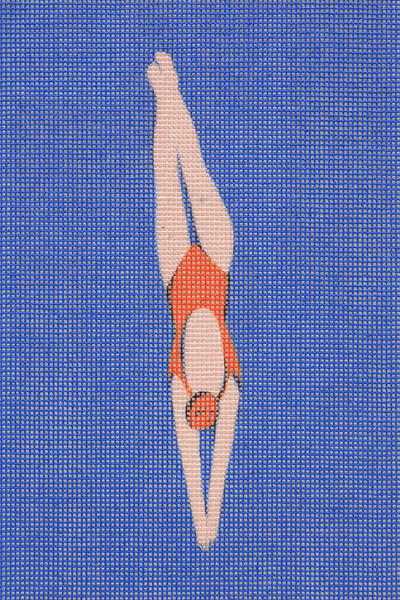 UNWIND DIVER NEEDLEPOINT KIT