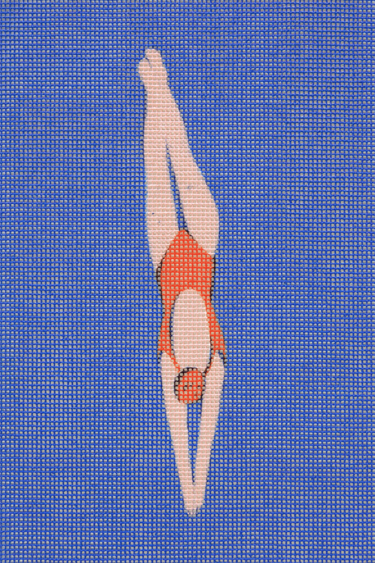 UNWIND DIVER NEEDLEPOINT KIT