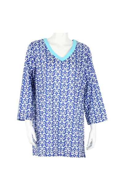 NAVY V-NECK TUNIC