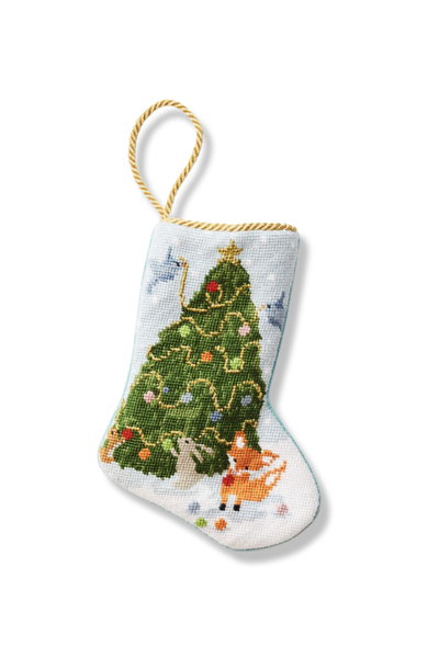 WOODLAND CREATURES BAUBLE STOCKING